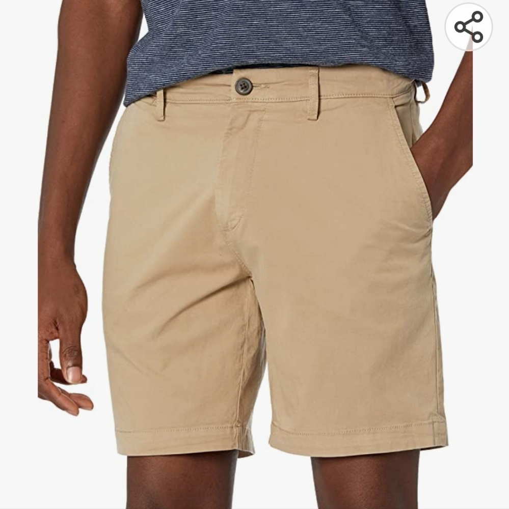Men's Flat-Front Chino Shorts